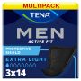 Multipack 3x TENA Men Active Fit Protective Shield Extra Light (140ml) 14 Pack