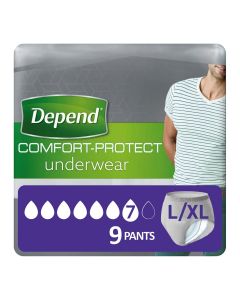Depend Comfort-Protect for Men Large/X Large (1740ml) 9 Pack - mobile