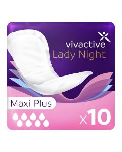 Vivactive Lady Night Maxi Plus Pads (1000ml) 10 Pack - Mobile