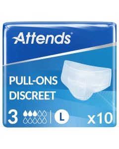 Attends Pull-Ons Discreet 3 Large (900ml) 10 Pack - mobile