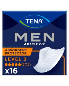 TENA Men Active Fit Absorbent Protector Level 3 (710ml) 16 Pack - mobile