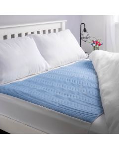 Washable Bed Pad Blue With Tuck In Sides (4000ml) Double