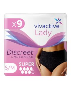 Vivactive Lady Discreet Underwear Small/Medium (1700ml) 9 Pack - mobile