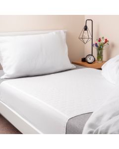 Washable Bed Pad White With Tuck In Sides (2000ml) Single