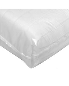 NEW double Vinyl Plastic Fitted Mattress Bed Cover Sheet Protector WATER PROOF 