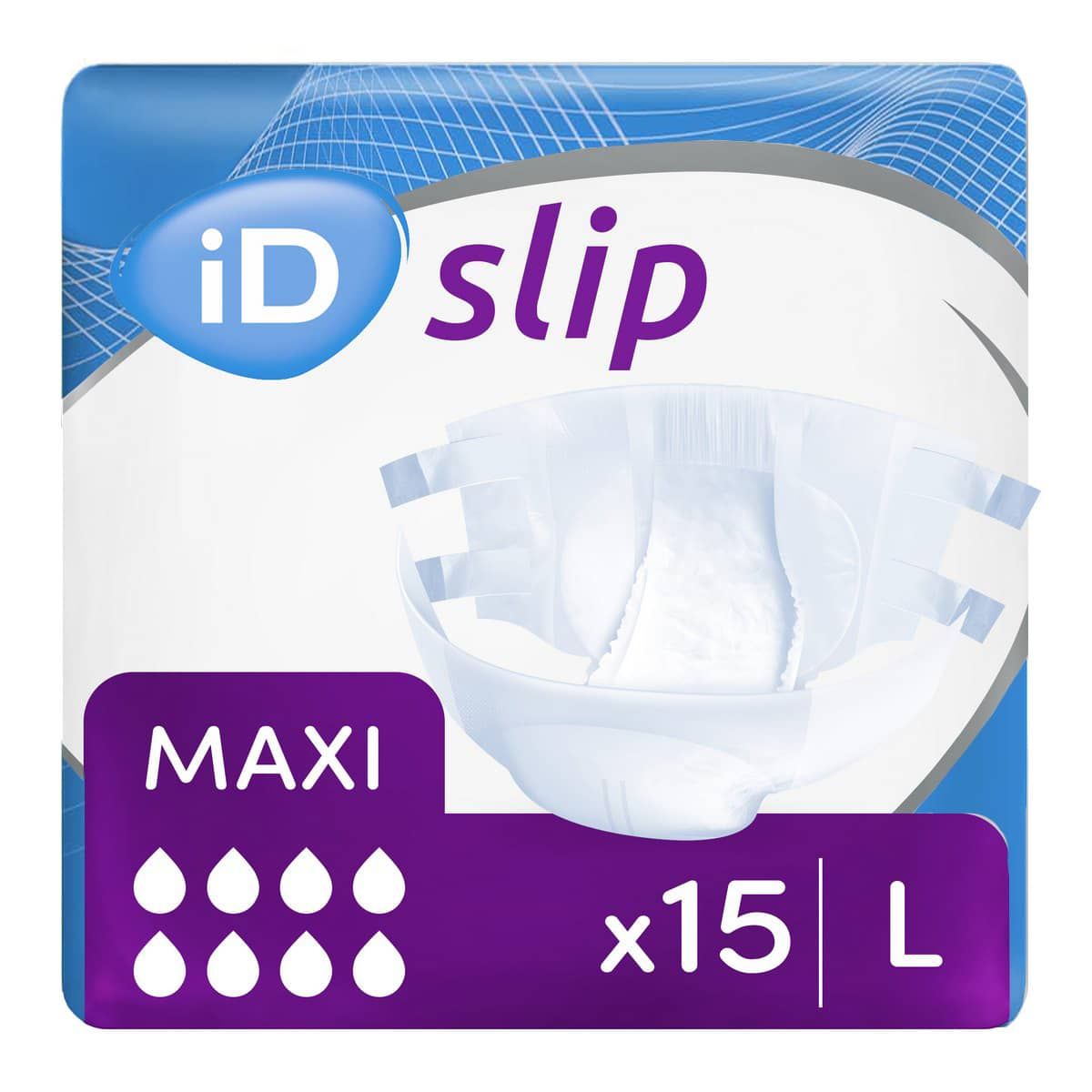 iD Expert Slip Maxi Large 4500ml 15 Pack AgeUKIncontinence