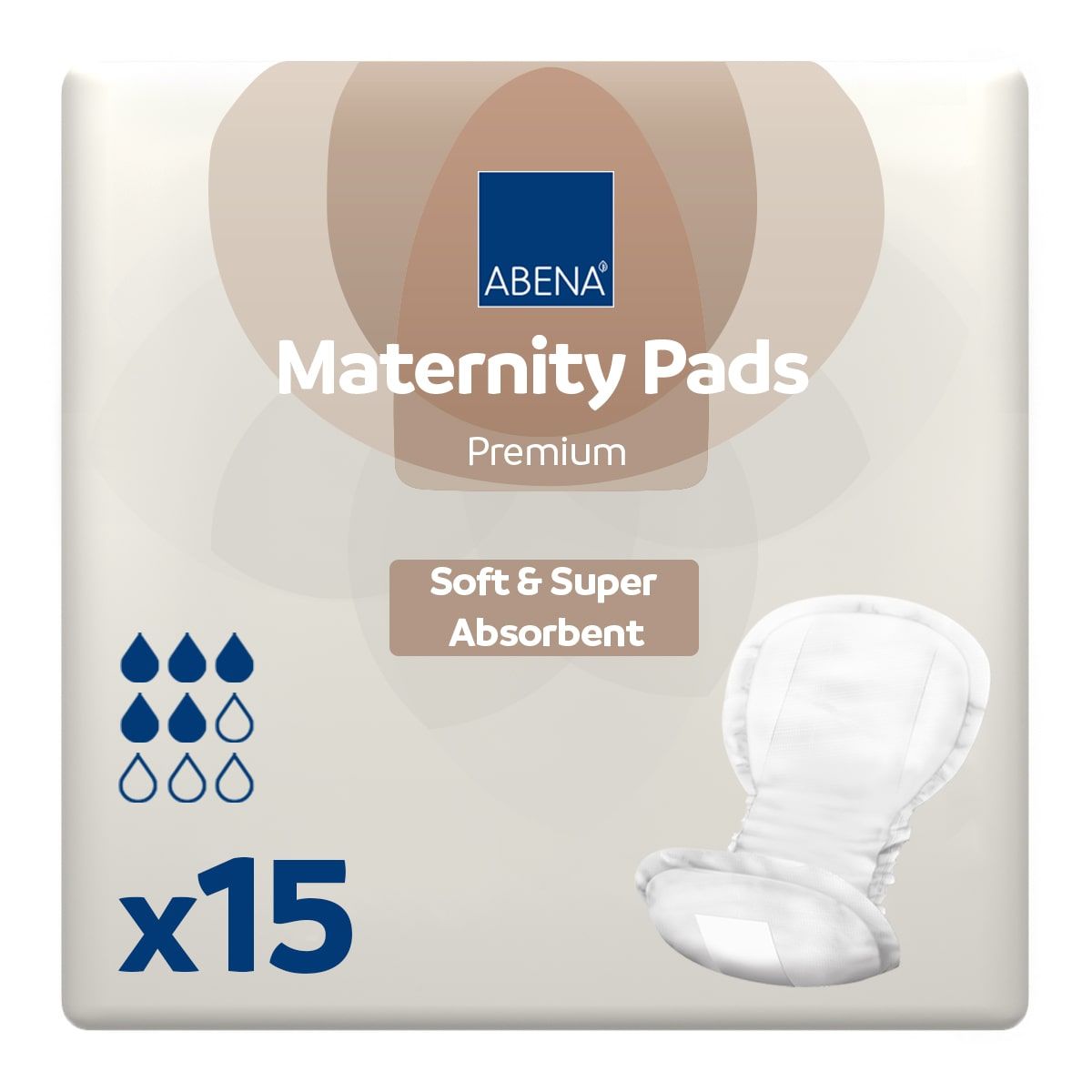Abena Maternity Pads Premium (800ml) 15 Pack