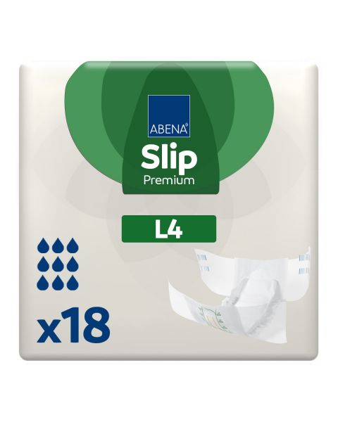Abena Slip Premium L4 Large (4000ml) 18 Pack