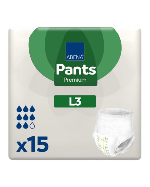 Abena Pants Premium L3 Large (2400ml) 15 Pack