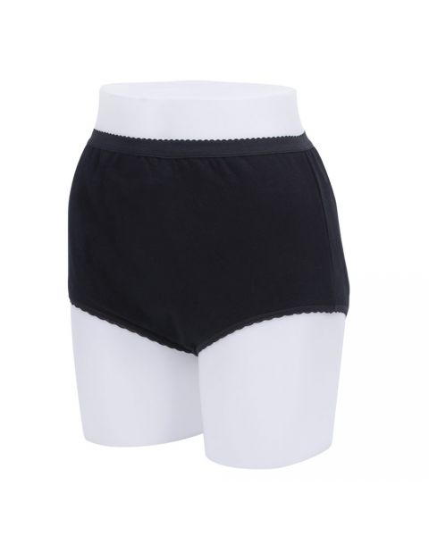 Ladies Nylon Waterproof Incontinence Briefs Pants Knickers White