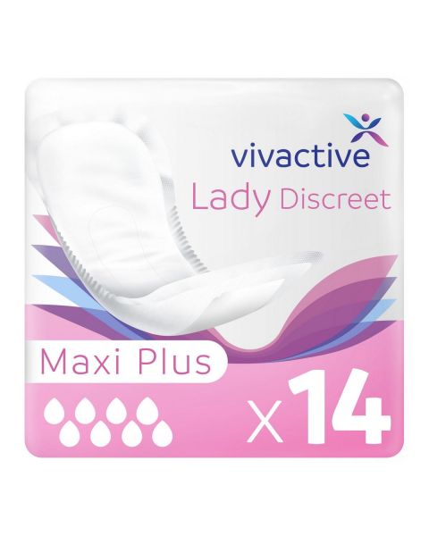 Vivactive Lady Discreet Maxi Plus Pads (1000ml) 14 Pack