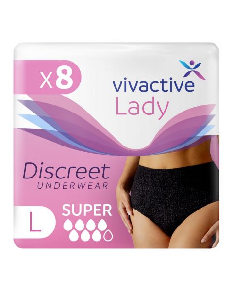 Vivactive Lady Discreet Underwear Large (1700ml) 8 Pack