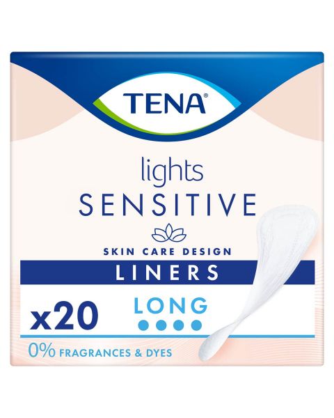 TENA Lights Sensitive Liners Long (100ml) 20 Pack