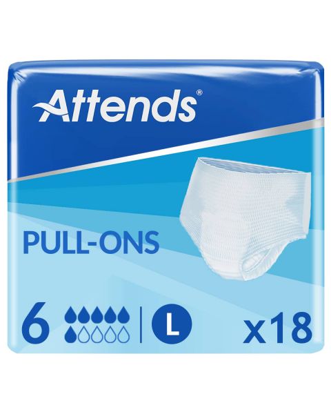Attends Pull-Ons 6 Large (1451ml) 18 Pack
