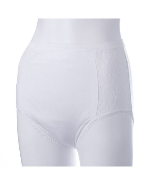 Ladies Washable Incontinence Lace Brief White (450ml) Small