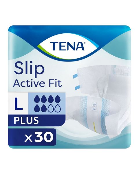 TENA Slip Active Fit Plus Large (2310ml) 30 Pack