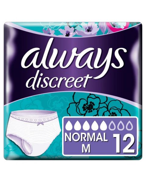 Always Discreet Pants Normal Medium 12 Pack
