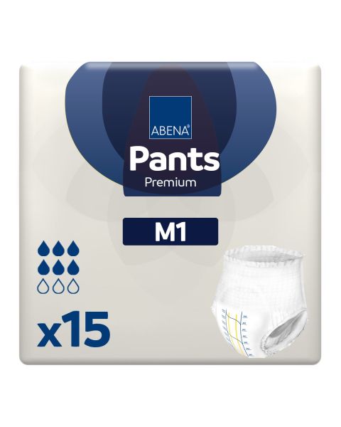 Abena Pants Premium M1 Medium (1400ml) 15 Pack