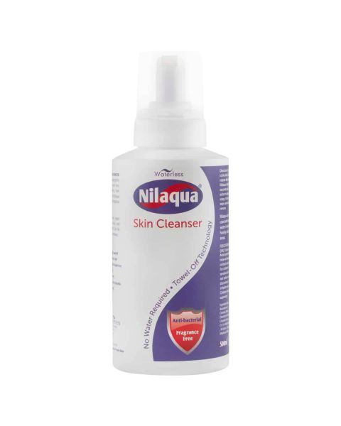 Nilaqua No-Rinse Antimicrobial Body Wash Skin Cleansing Foam 500ml