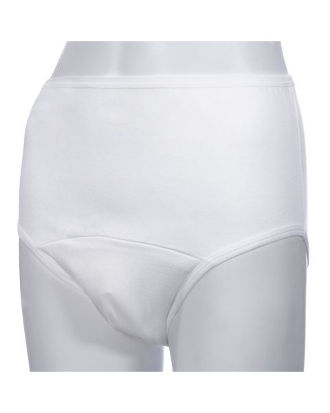 Ladies Washable Incontinence High Waist Brief White (280ml) Large