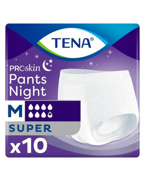 TENA Pants Night Super Medium (2010ml) 10 Pack