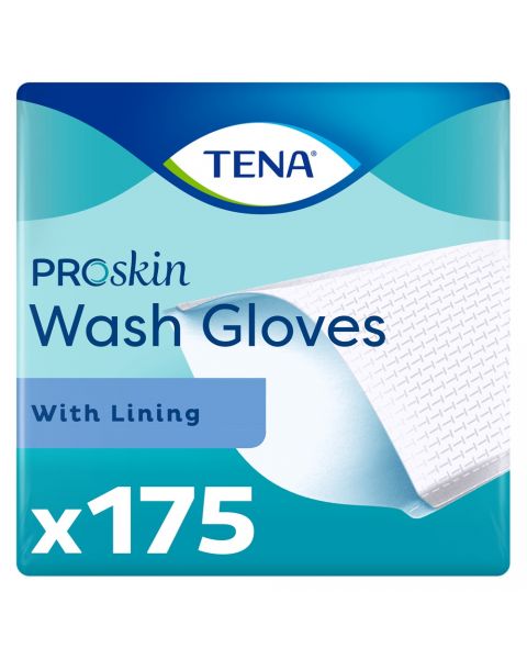 TENA Wash Gloves 175 Pack
