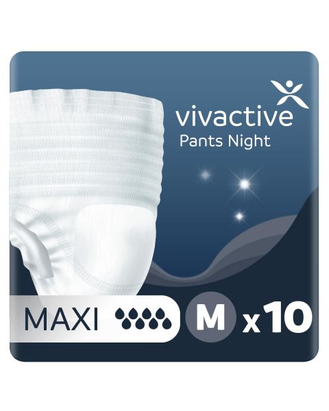Vivactive Pants Night Maxi Medium (2200ml) 10 Pack